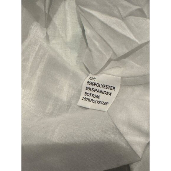 NWT Girl August Velvet & Lace Long Sleeve Dress Size 7 Green & White - Picture 9 of 10